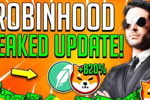 ROBINHOOD DROPS BOMBSHELL ABOUT SHIBA INU COIN! – SHIBA INU Price Prediction