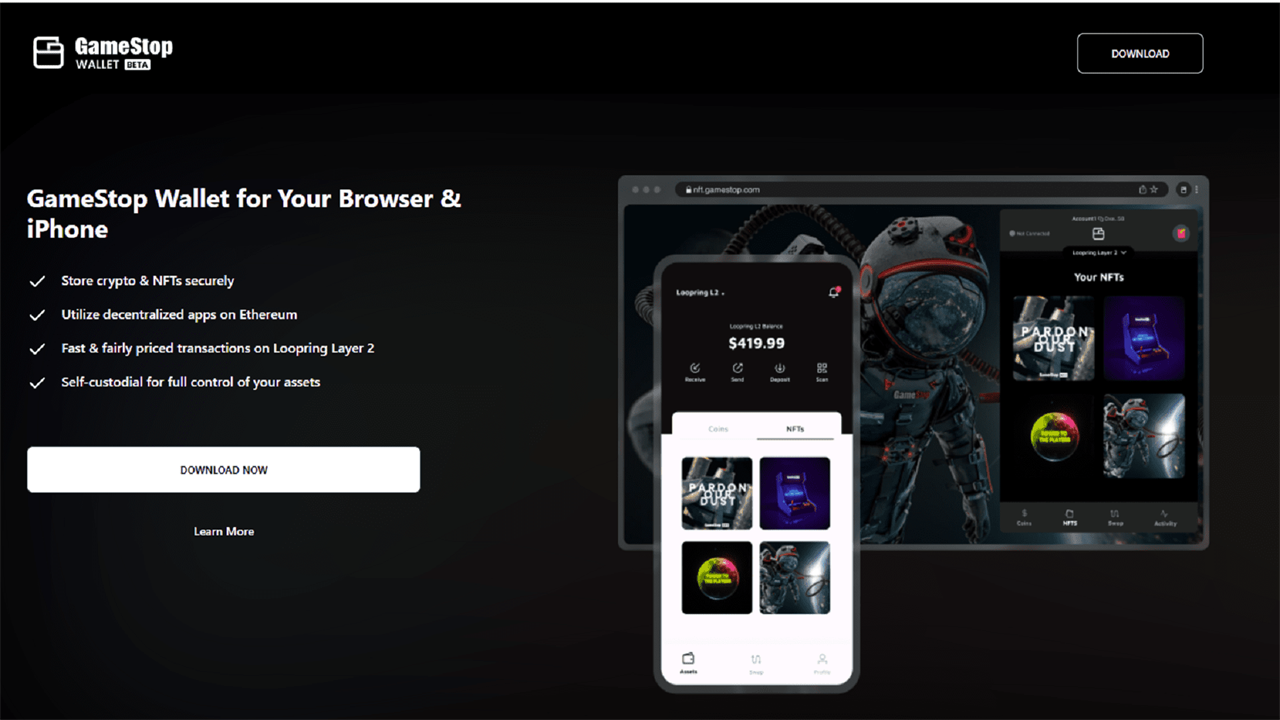 GameStop’s crypto and NFT wallet is officially here
