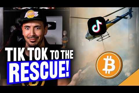 Can TikTok BAIL OUT BITCOIN?? (Crypto Rejection High)