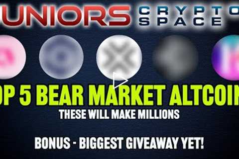 5 Best Altcoins To Buy In The Crypto & Bitcoin Bear Market! Bonus Giveaway!