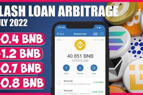 Earn crypto with BNB BSC using AAVE Flash loans arbitrage