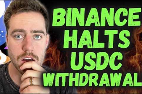 Crypto EXPLODING After CPI! Binance HALTING USDC WITHDRAWALS!
