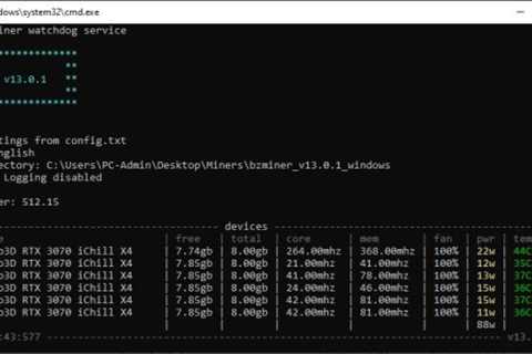 New BzMiner v13.0.1 GPU Miner With Support for NEXA Mining is Now Available