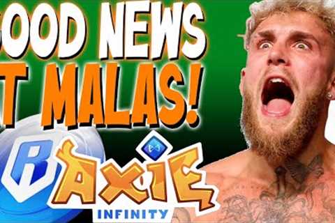 GOOD NEWS AT MALAS! | Crypto News | Axie Infinity | Bitget | Update