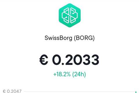 はじまっちゃった！！ 0.2ユーロ！！  #swissborg #BORG #ビットコイン　#Bitcoin #BTC…