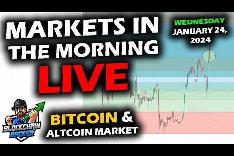 MARKETS in the MORNING, 1/24/2024, Bitcoin $39,800, Prices Calm, Stock Indexes Near 4.236, DXY 102