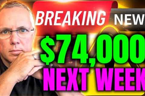 BREAKING CRYPTO NEWS! CAN BITCOIN HIT $74,000 NEXT WEEK! CRYPTO ABOUT TO TAKE OFF!