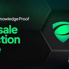 Zero Knowledge Proof as its Auctions & $17M Worth of Proof Pods Go Live