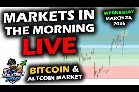 MARKETS in the MORNING, 3/25/2026, BTC $71,200, XRP $1.41, Gold $4,540, RTY 2,525, DXY 99